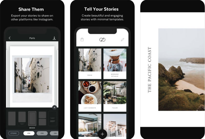 Video di foto per collage di app per storie di Instagram. Spiega