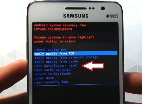 Applica aggiornamento dall'opzione ADB in Samsung Galaxy