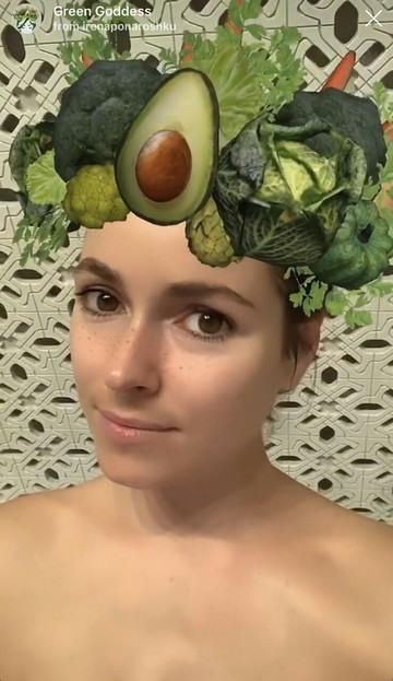 Maschera Instagram avocado e broccoli