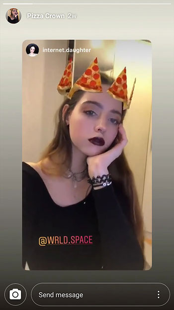 come scaricare maschere instagram - pizza crown