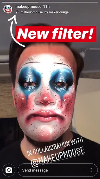 come scaricare maschere instagram - clown
