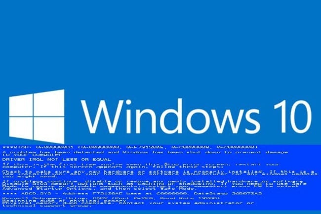 Errore critico di Windows 10