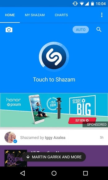 Uso di Shazam