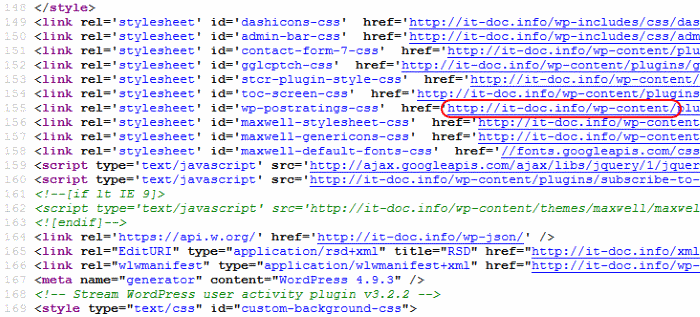 Codice html della pagina it-doc.info