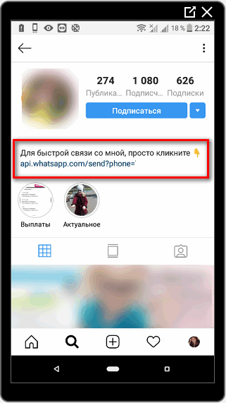 Contatta il proprietario della pagina Instagram