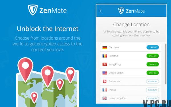 ZenMate VPN per Chrome