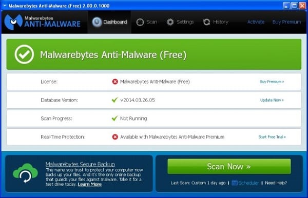 Utilità anti-malware Malwarebytes