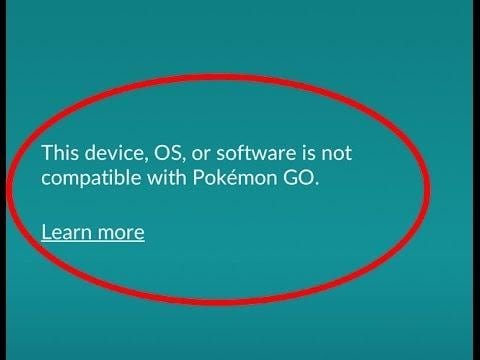 Schermata di un bug in Pokemon Go